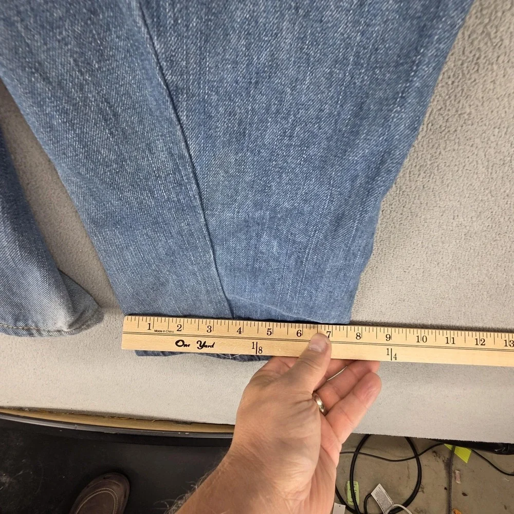 Vintage Levis Engineered Jeans Mens 32x32 Blue Twisted Flap Pockets Medium Wash